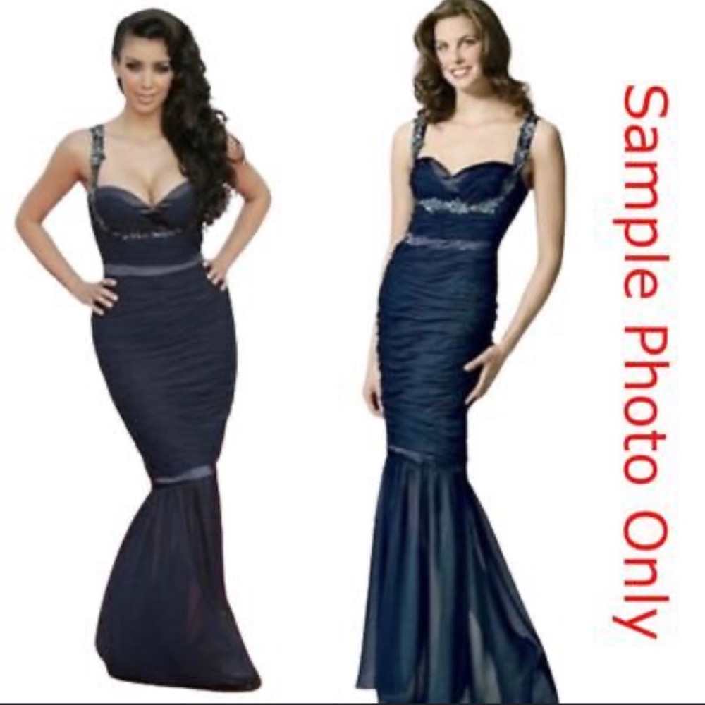 Midnight Blue Gown From Bloomingdale’s